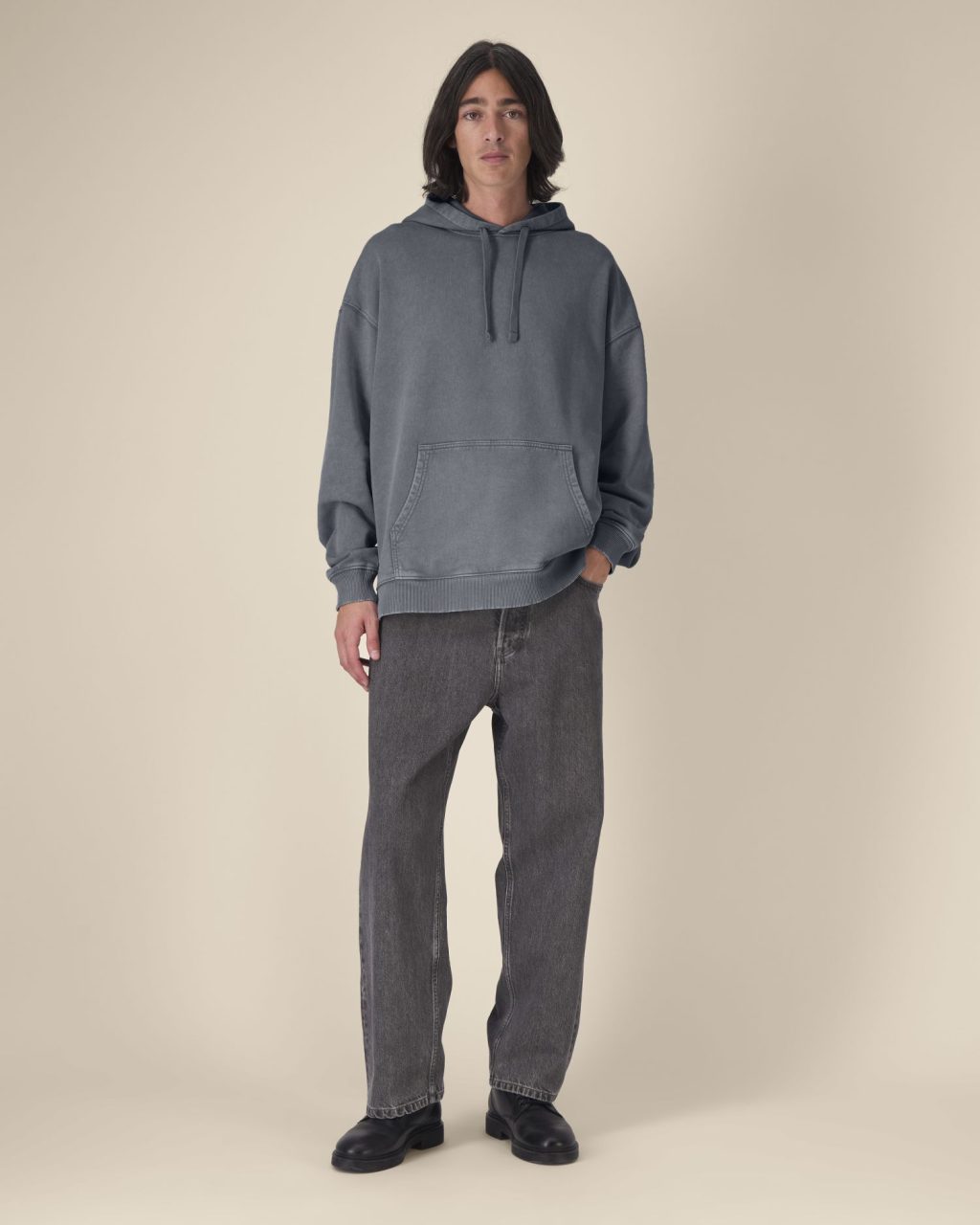 Bluza z kapturem unisex oversized garment-dyed - obrazek 13