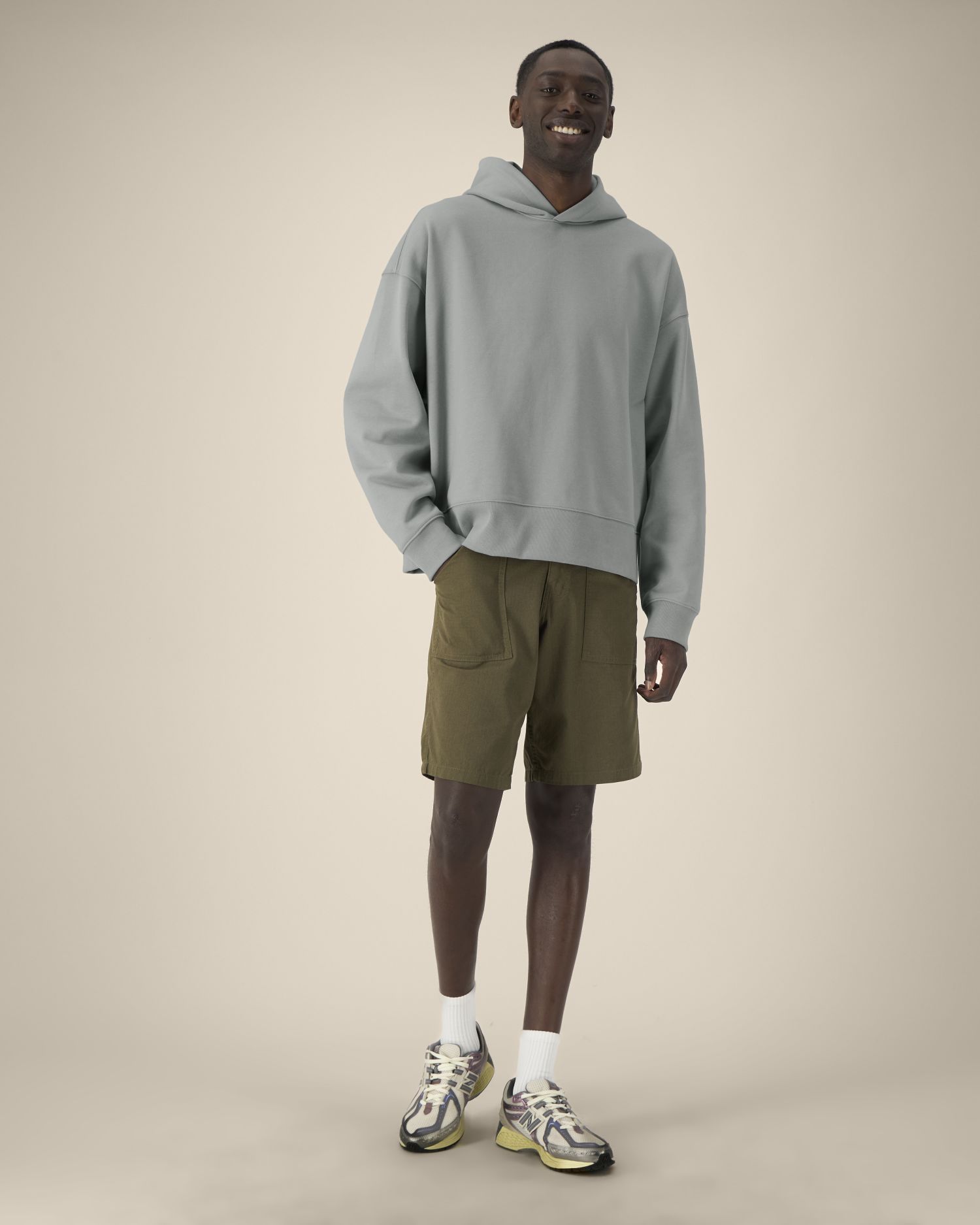 Bluza z kapturem unisex boxy z bawełny z recyklingu - obrazek 13