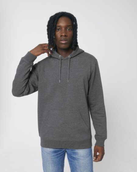 Bluza z kapturem unisex sucha w dotyku z bawełny z recyklingu