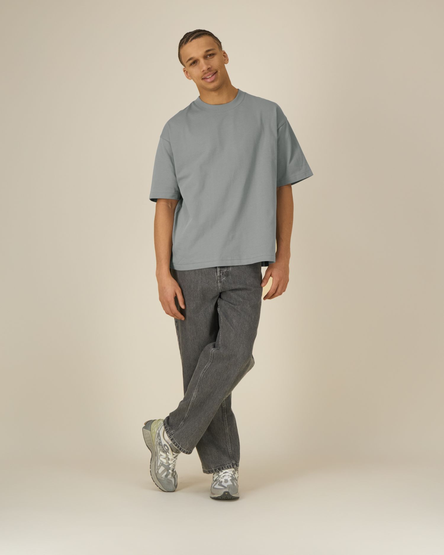 T-shirt unisex gruby boxy