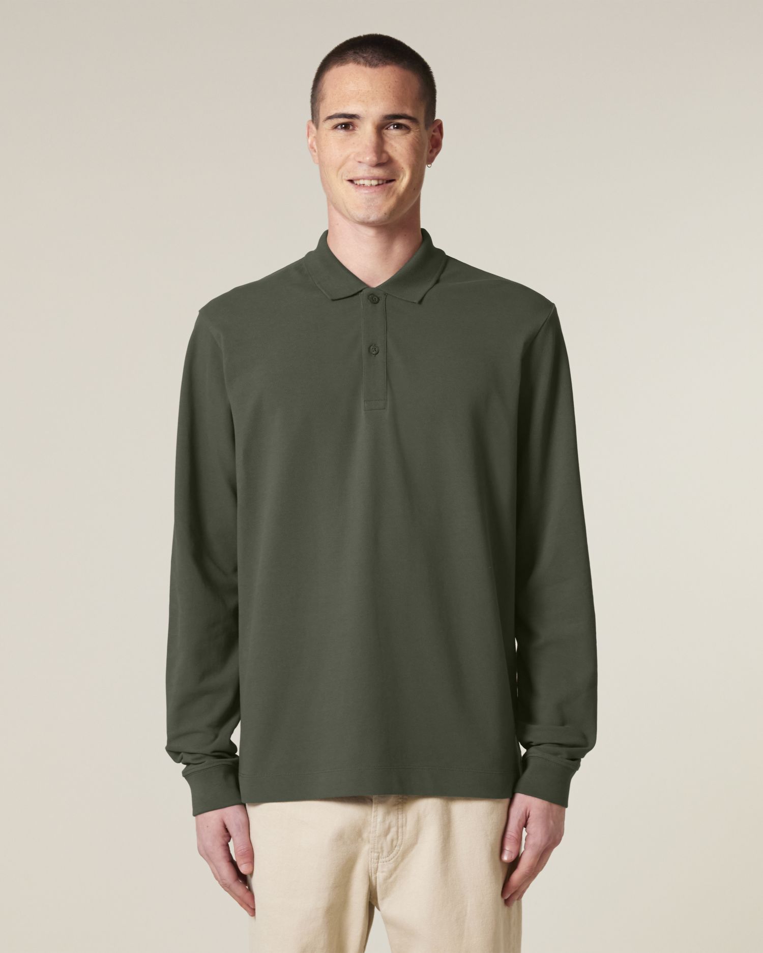 Koszulka polo unisex z długim rękawem - obrazek 8