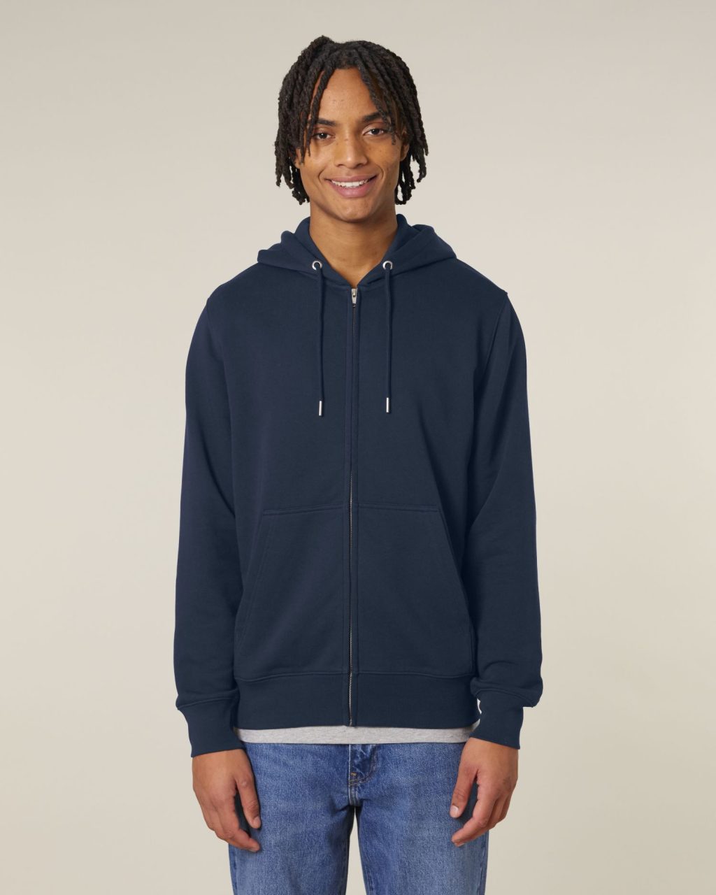 Rozpinana bluza z kapturem unisex z French Terry - obrazek 7