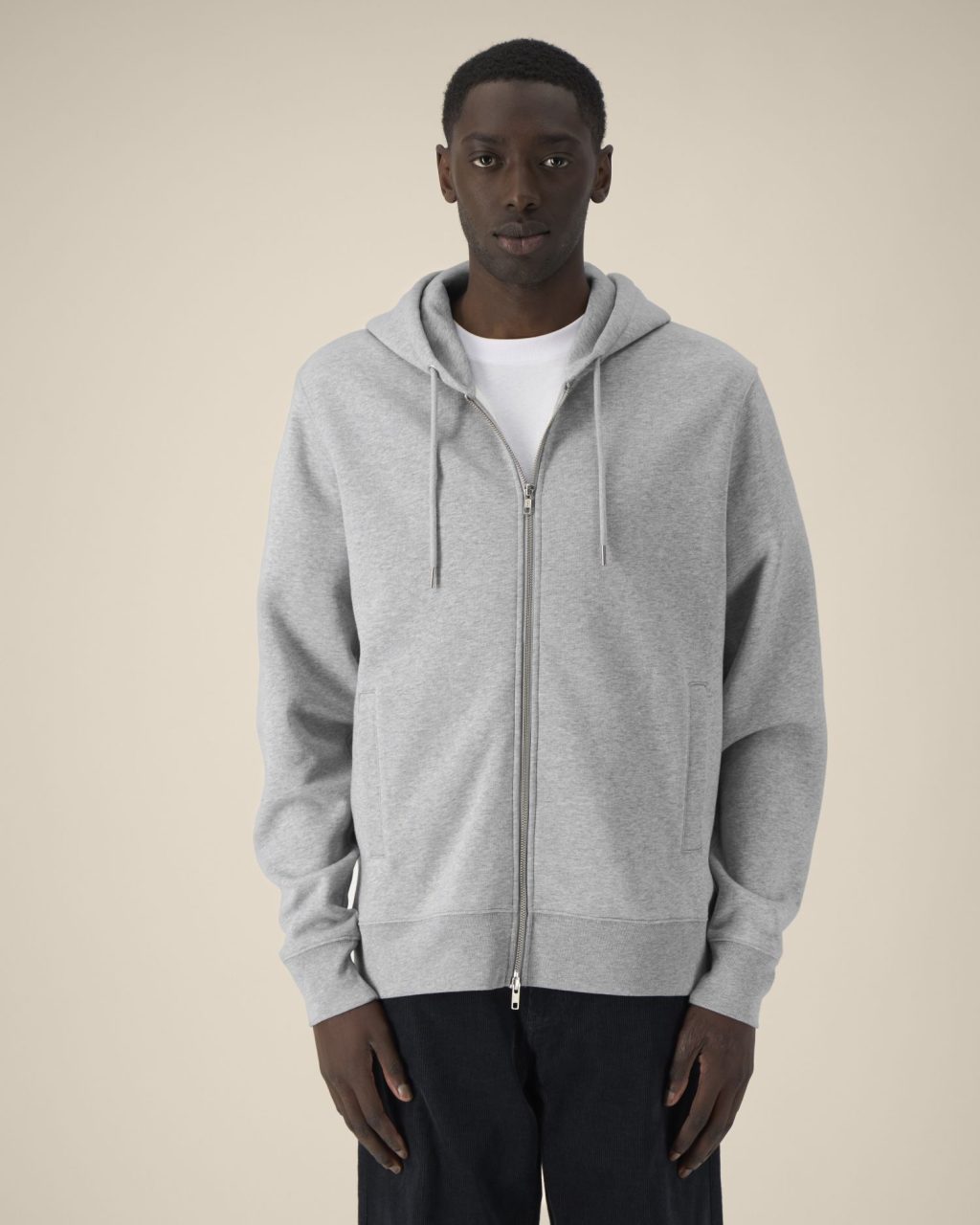 Rozpinana bluza z kapturem unisex z bawełny i TENCEL™ Modal - obrazek 3