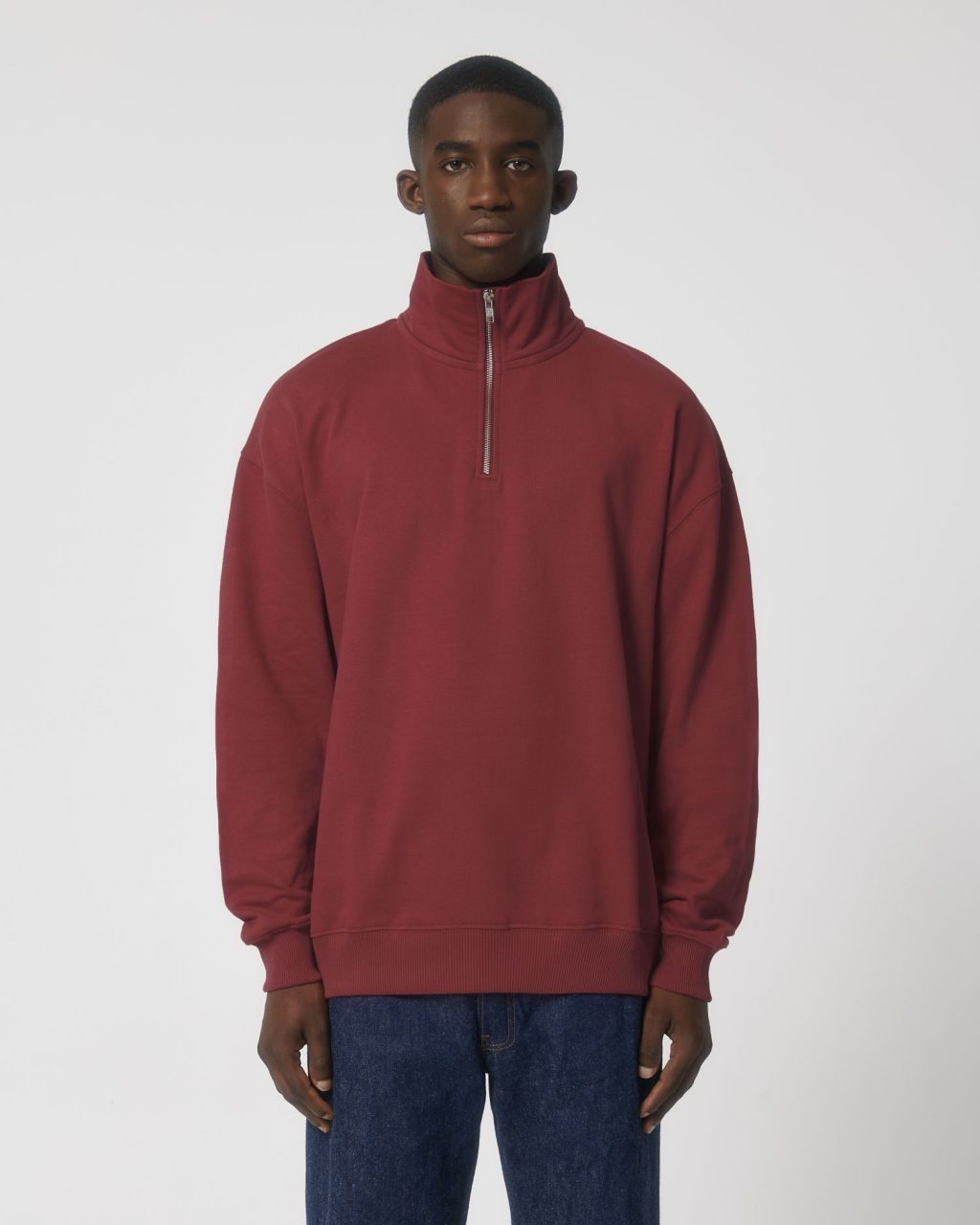 Bluza unisex boxy z krótkim zamkiem sucha w dotyku - obrazek 7