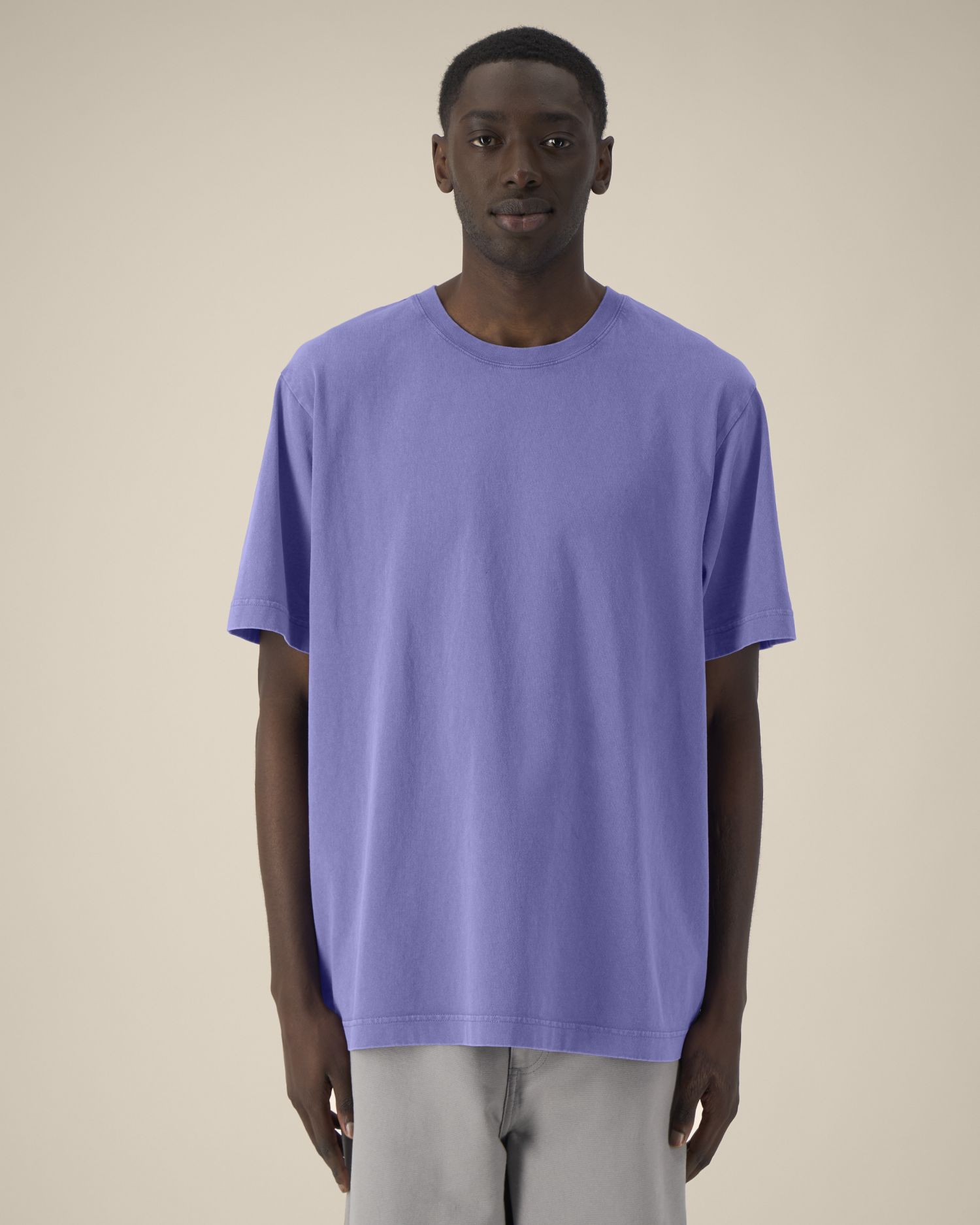 T-shirt unisex gruby garment-dyed - obrazek 2