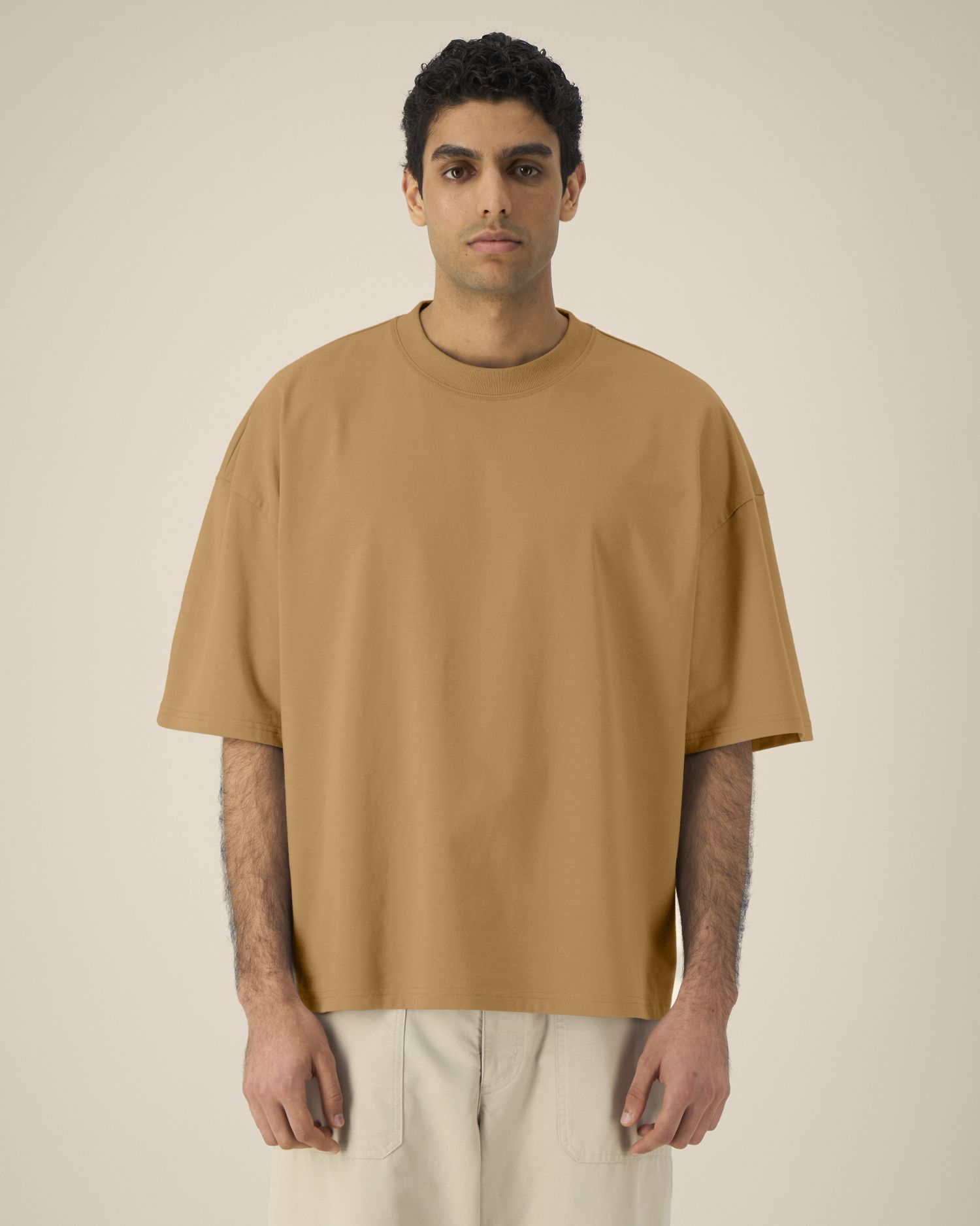 T-shirt unisex boxy z bawełny z recyklingu - obrazek 2