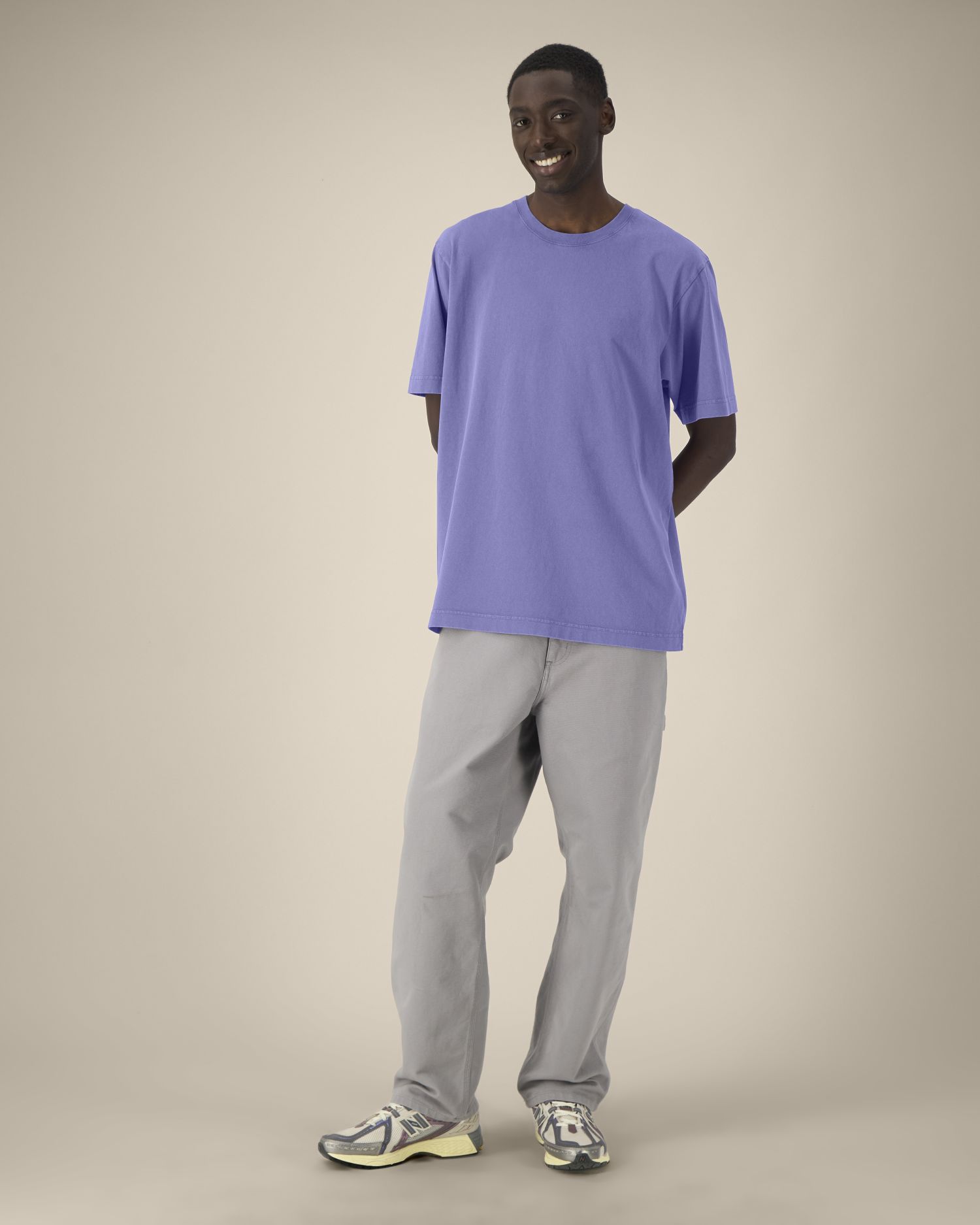 T-shirt unisex gruby garment-dyed - obrazek 4