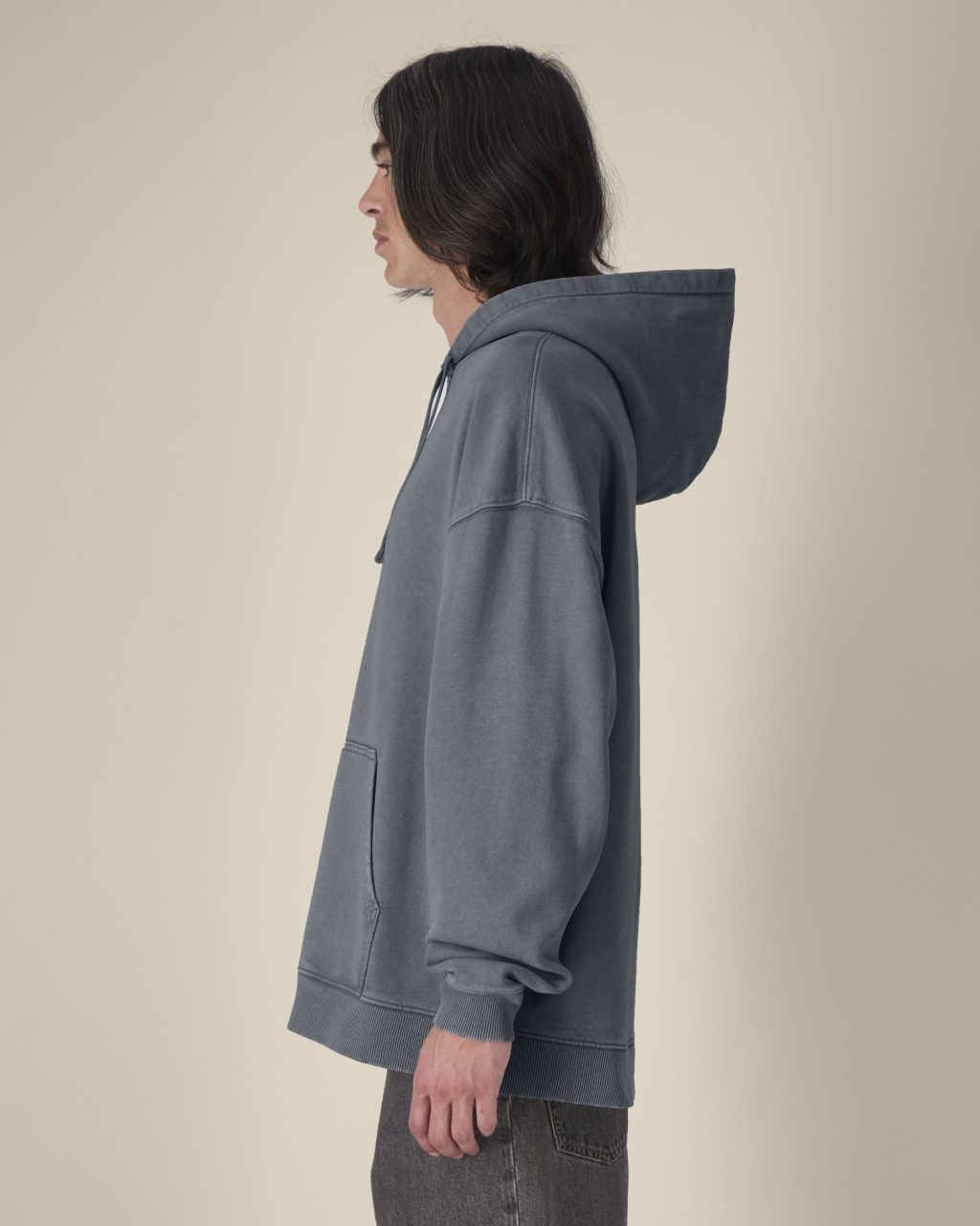 Bluza z kapturem unisex oversized garment-dyed - obrazek 4