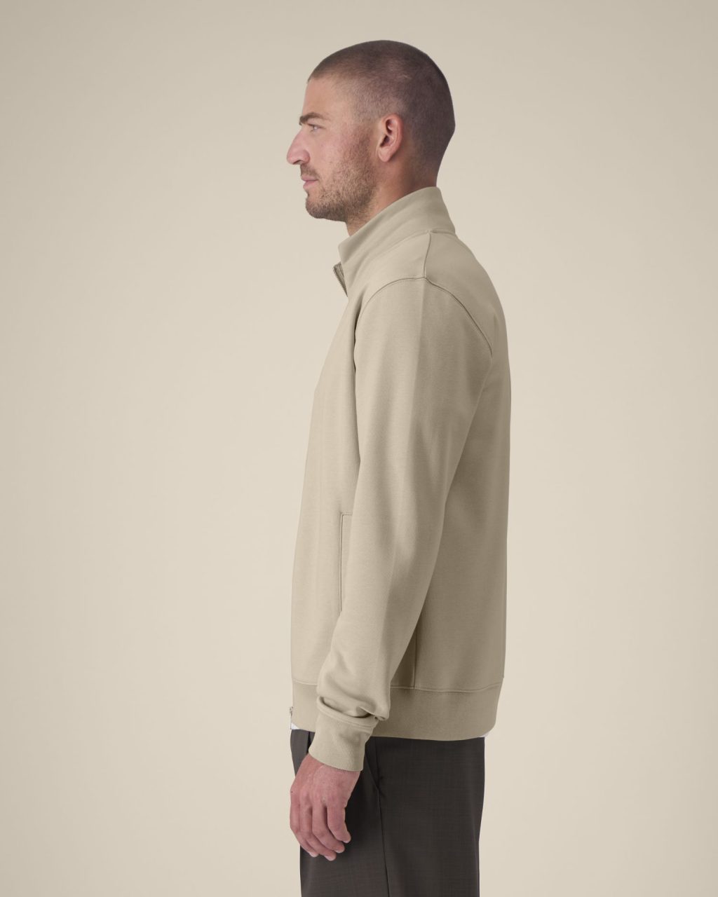 Rozpinana bluza unisex ze stójką - obrazek 5