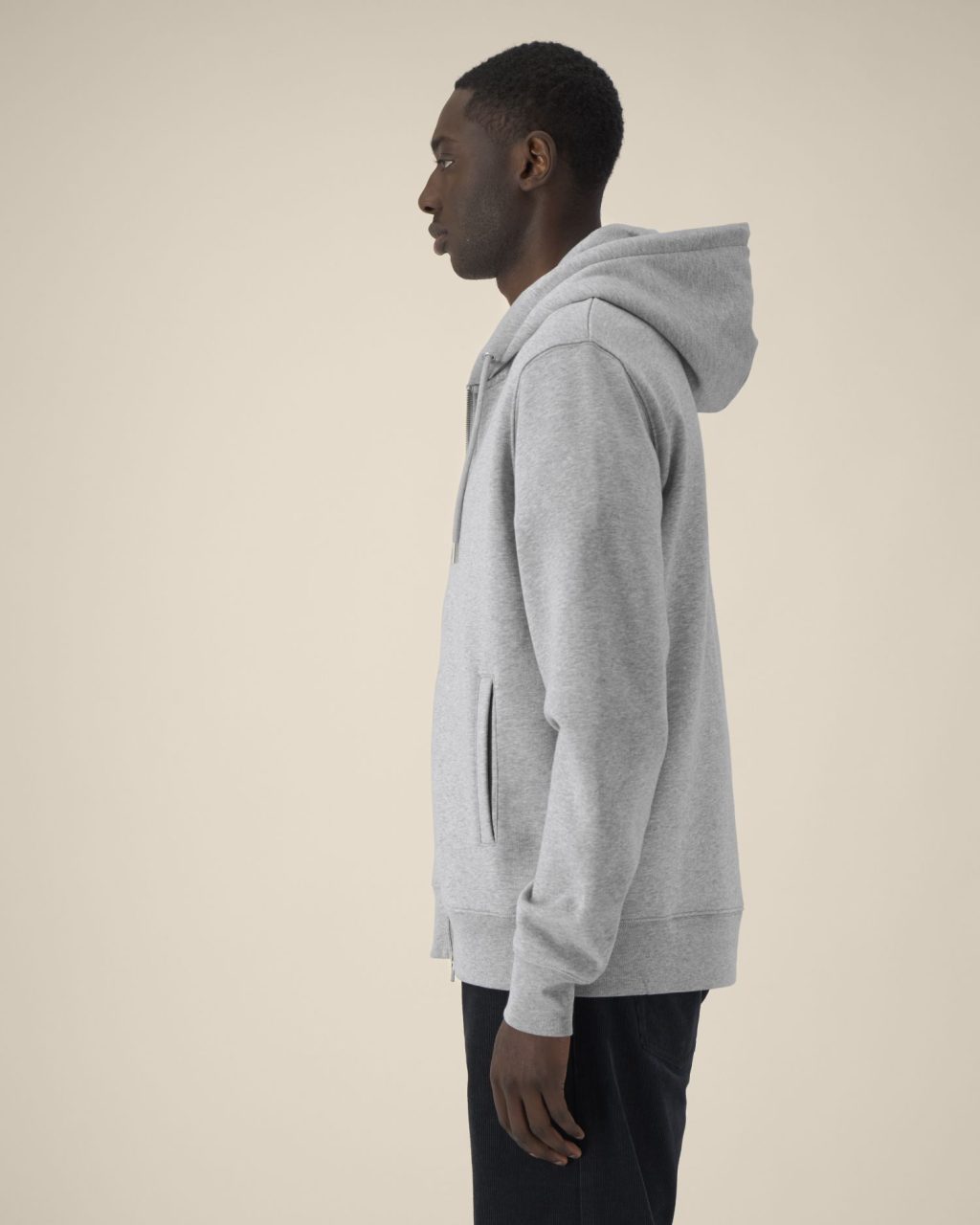 Rozpinana bluza z kapturem unisex z bawełny i TENCEL™ Modal - obrazek 4