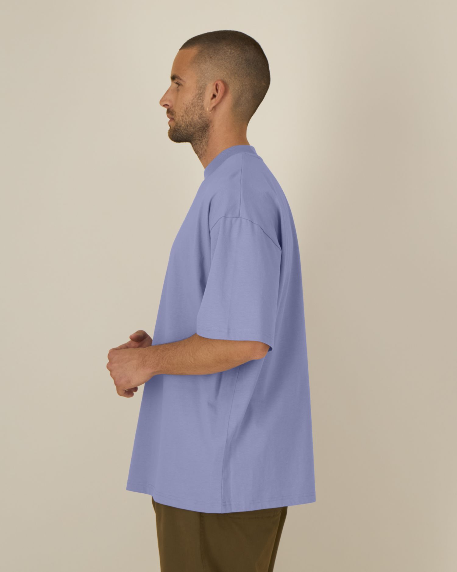 T-shirt unisex oversized ze stójką - obrazek 3
