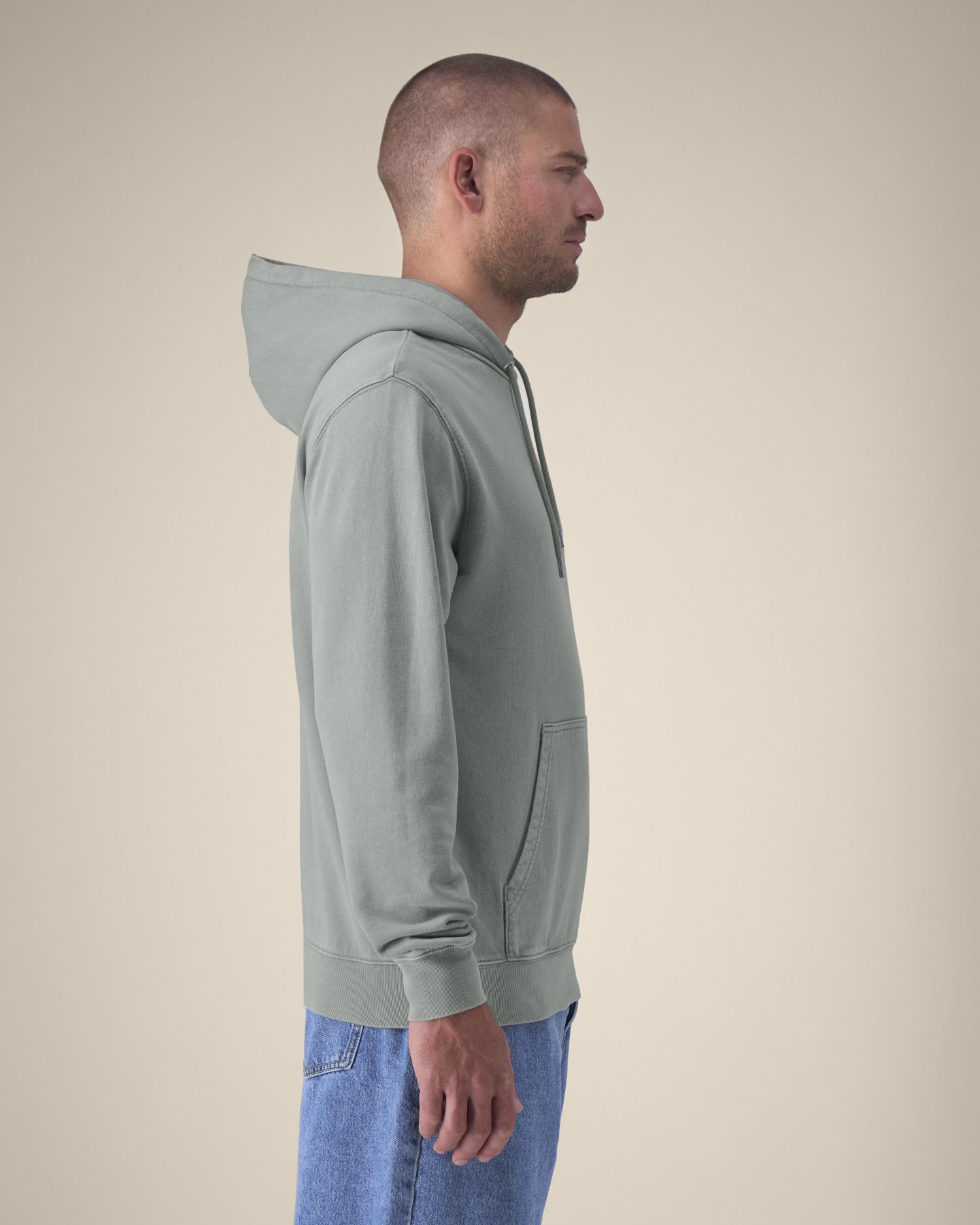 Bluza z kapturem unisex garment-dyed z French Terry - obrazek 6