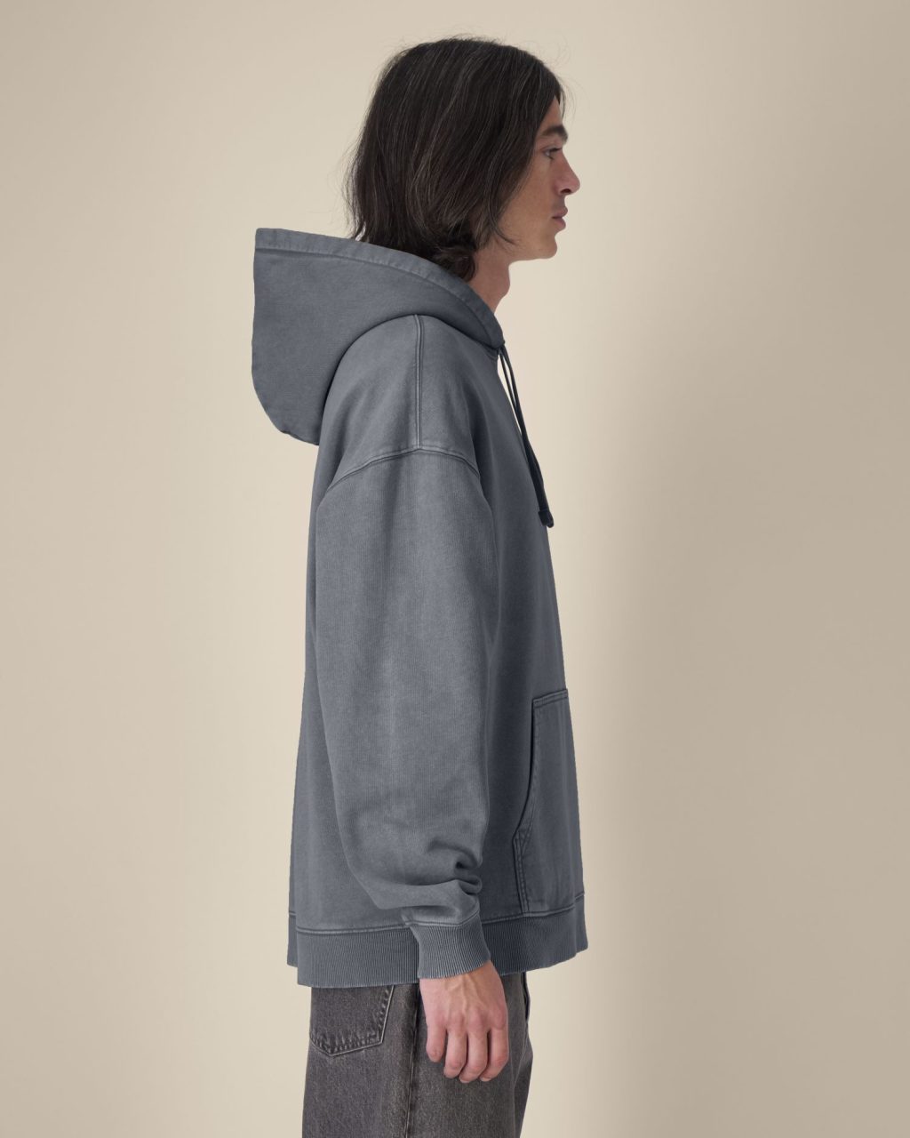 Bluza z kapturem unisex oversized garment-dyed - obrazek 5