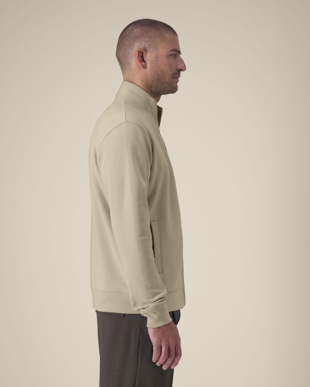 Rozpinana bluza unisex ze stójką - obrazek 6