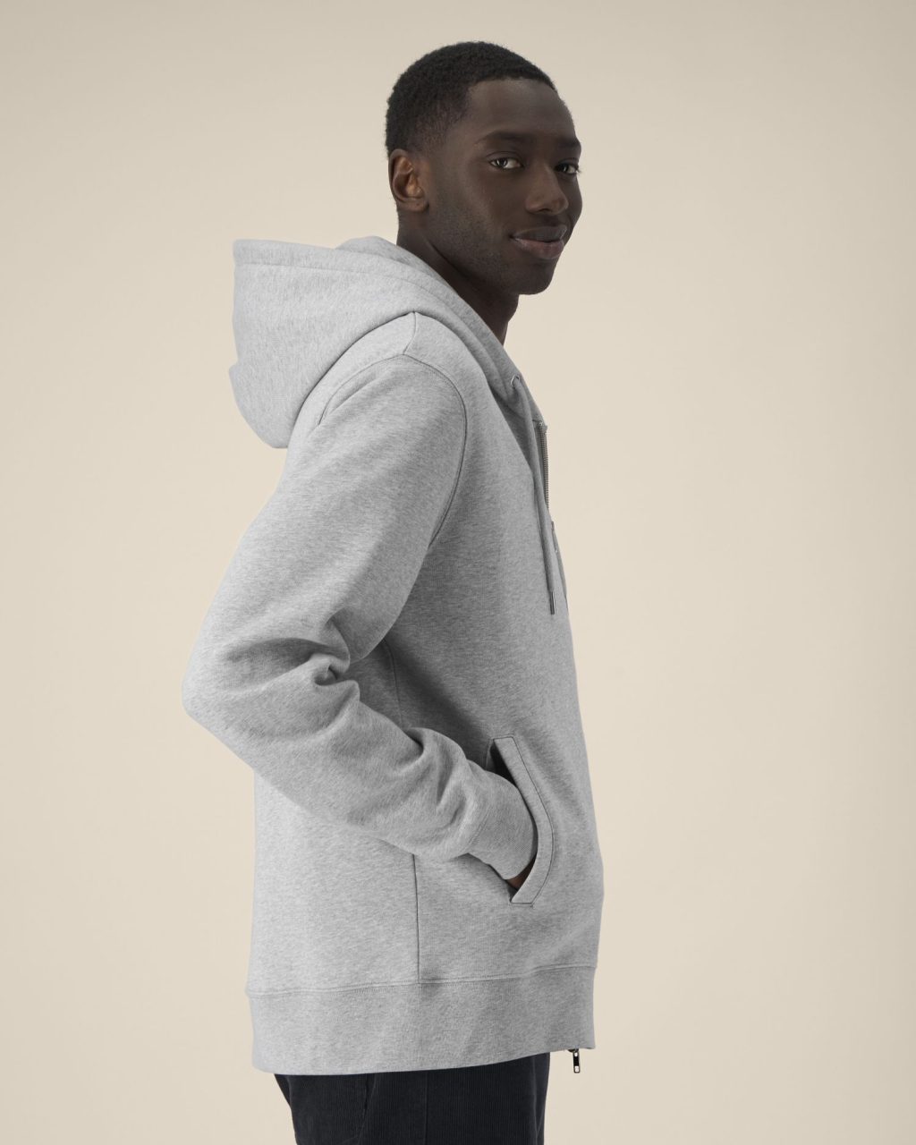 Rozpinana bluza z kapturem unisex z bawełny i TENCEL™ Modal - obrazek 5