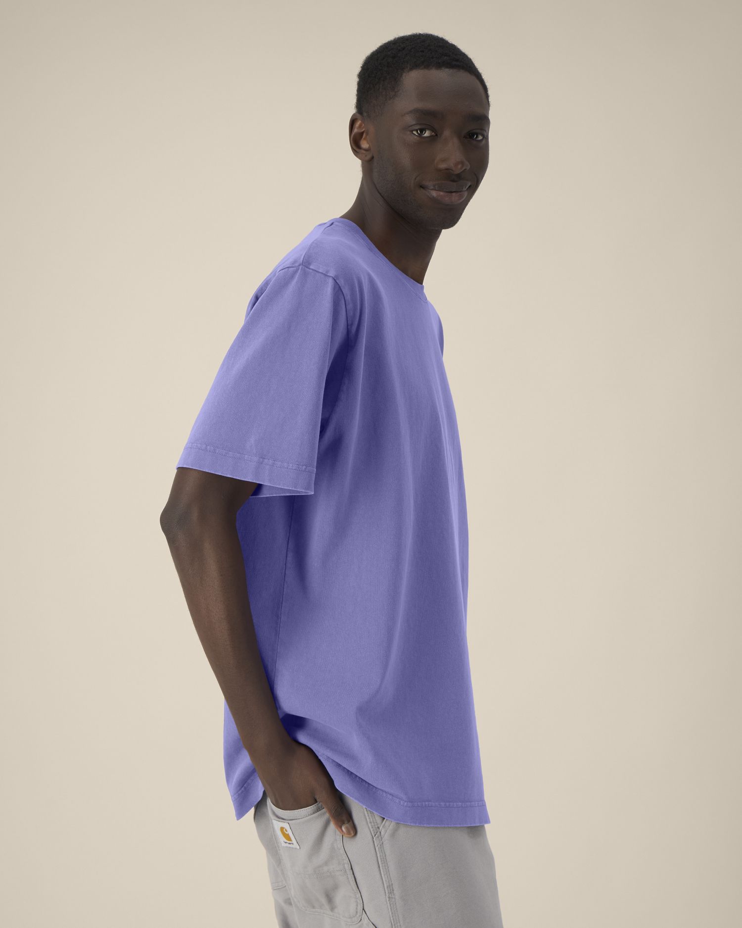 T-shirt unisex gruby garment-dyed - obrazek 6