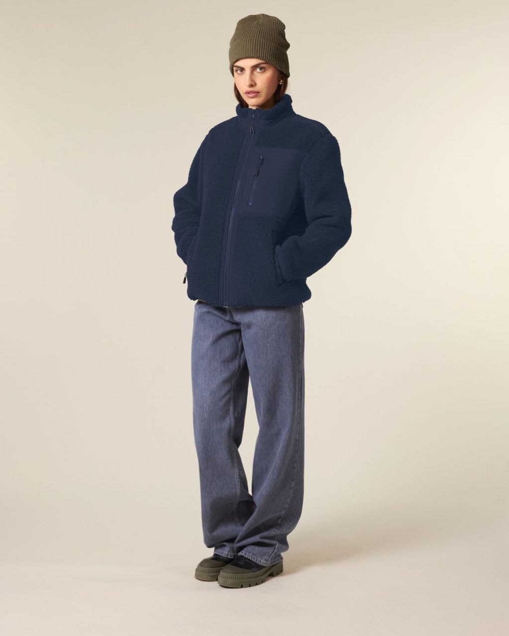 Kurtka sherpa unisex relaxed - obrazek 6