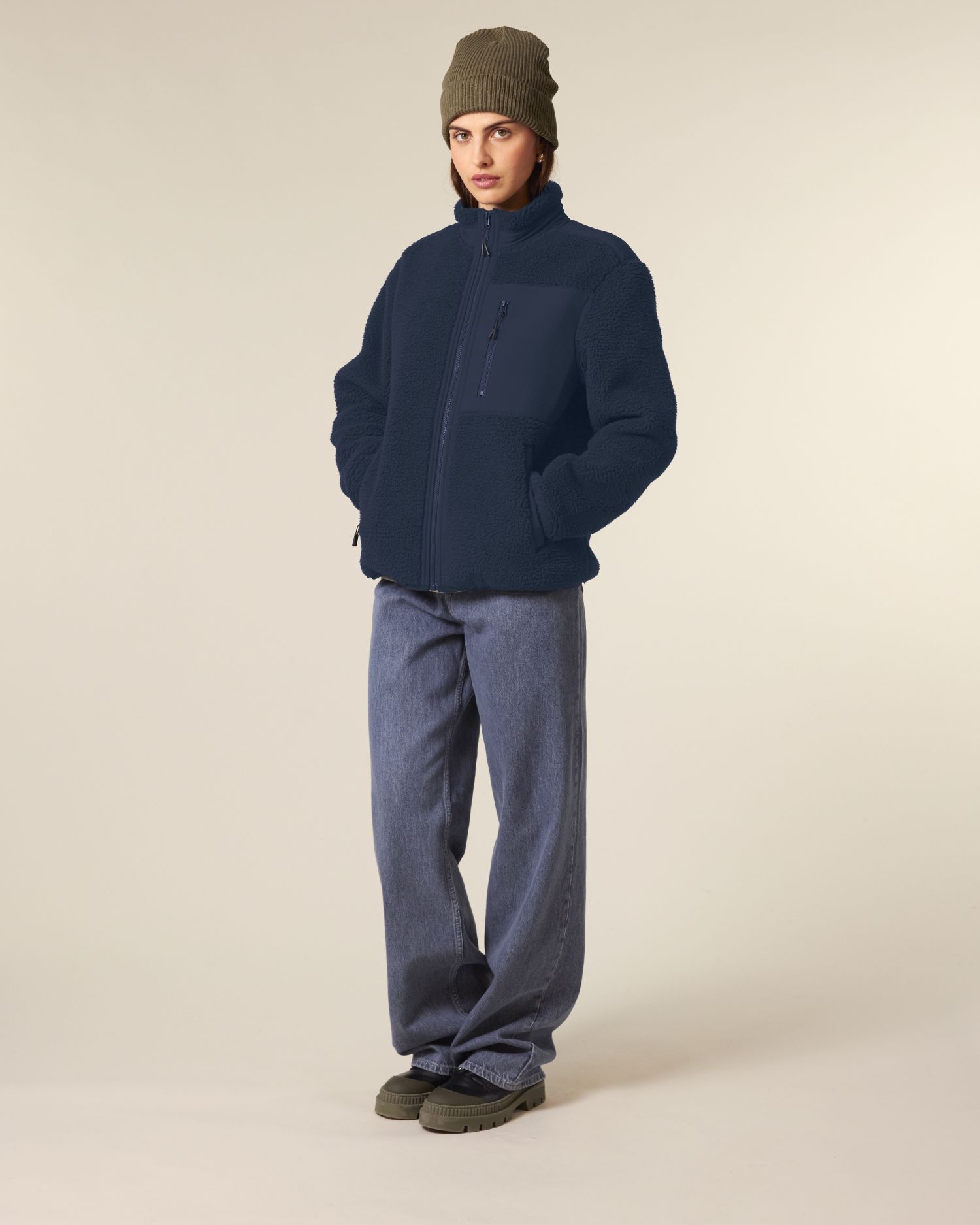 Kurtka sherpa unisex relaxed - obrazek 6