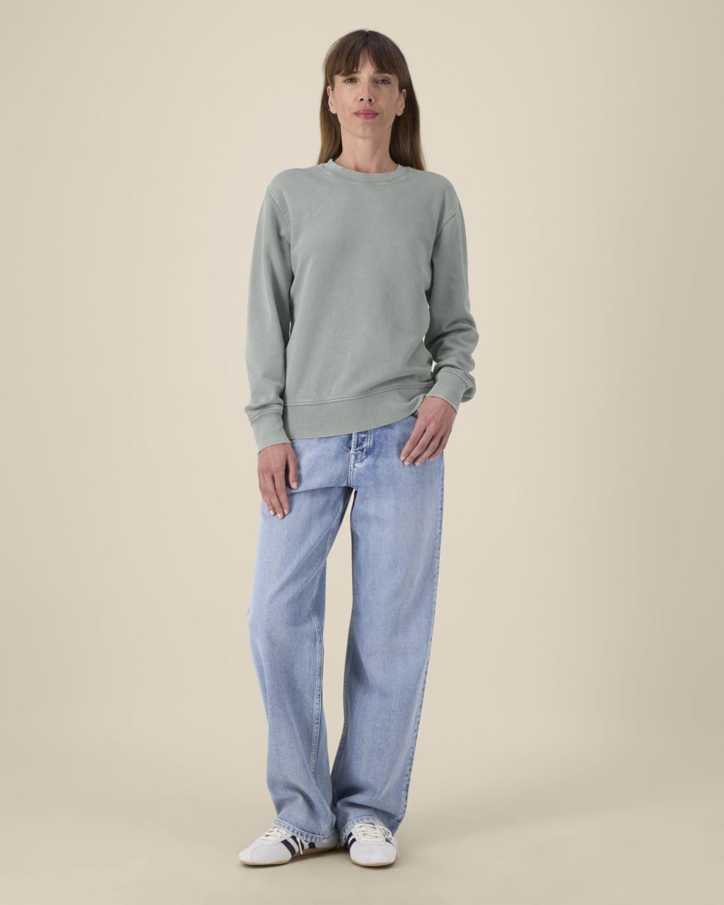 Bluza unisex crewneck garment-dyed z French Terry - obrazek 7