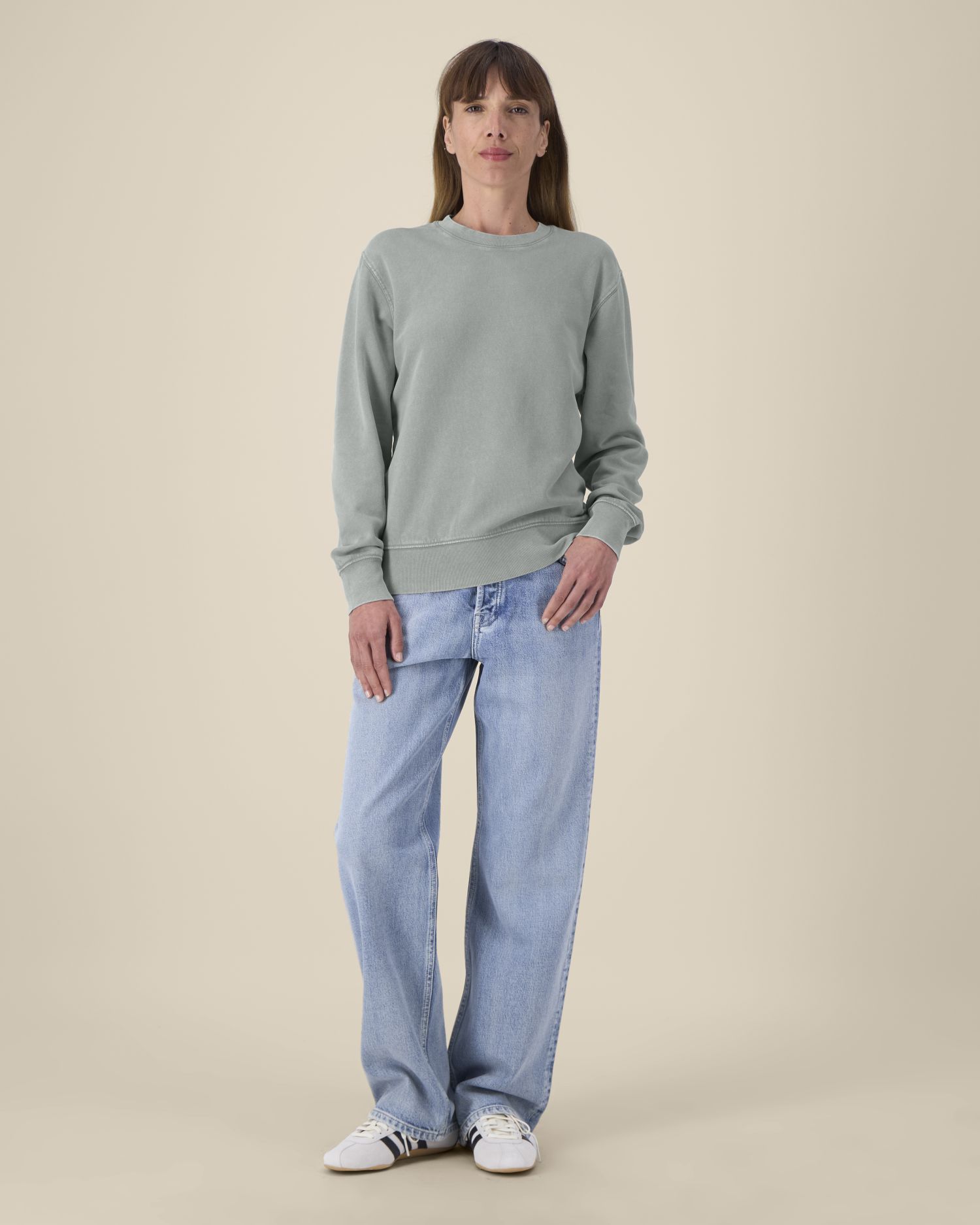 Bluza unisex crewneck garment-dyed z French Terry - obrazek 7