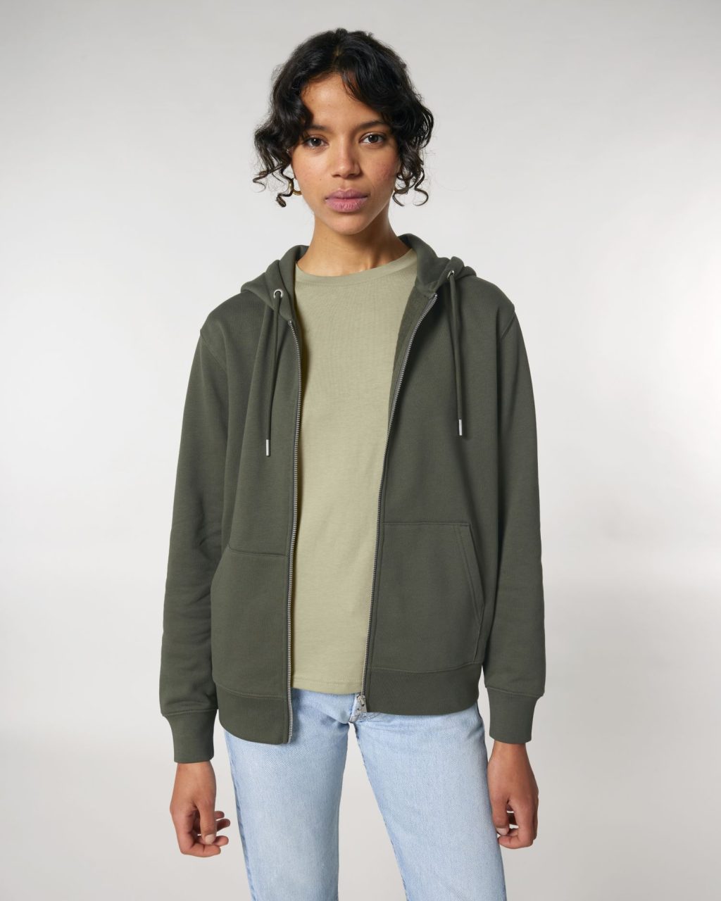 Rozpinana bluza z kapturem unisex Iconic - obrazek 11