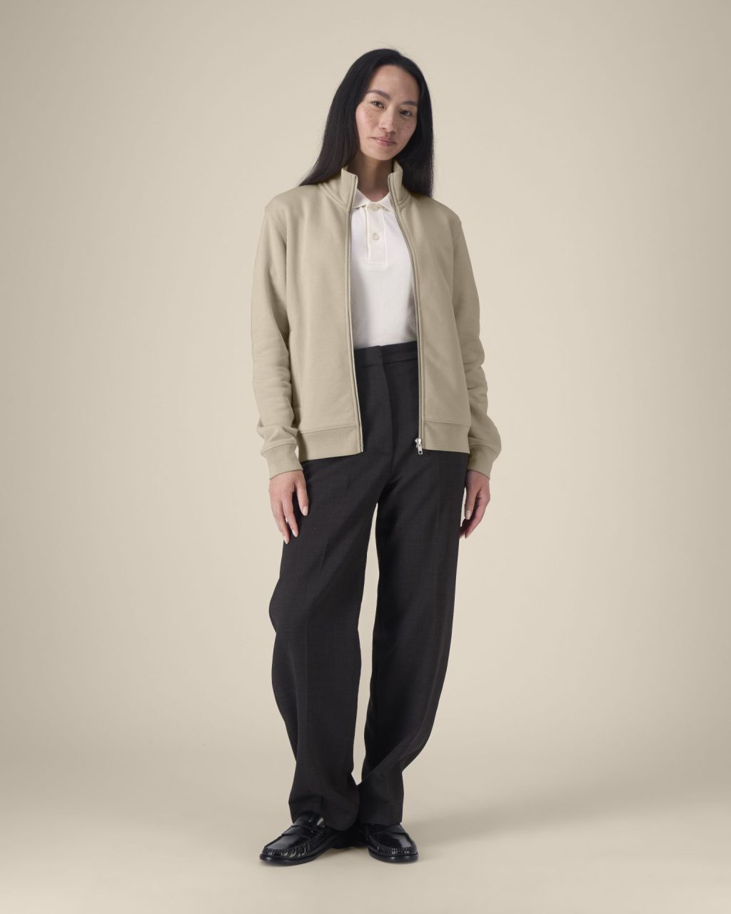 Rozpinana bluza unisex ze stójką - obrazek 8