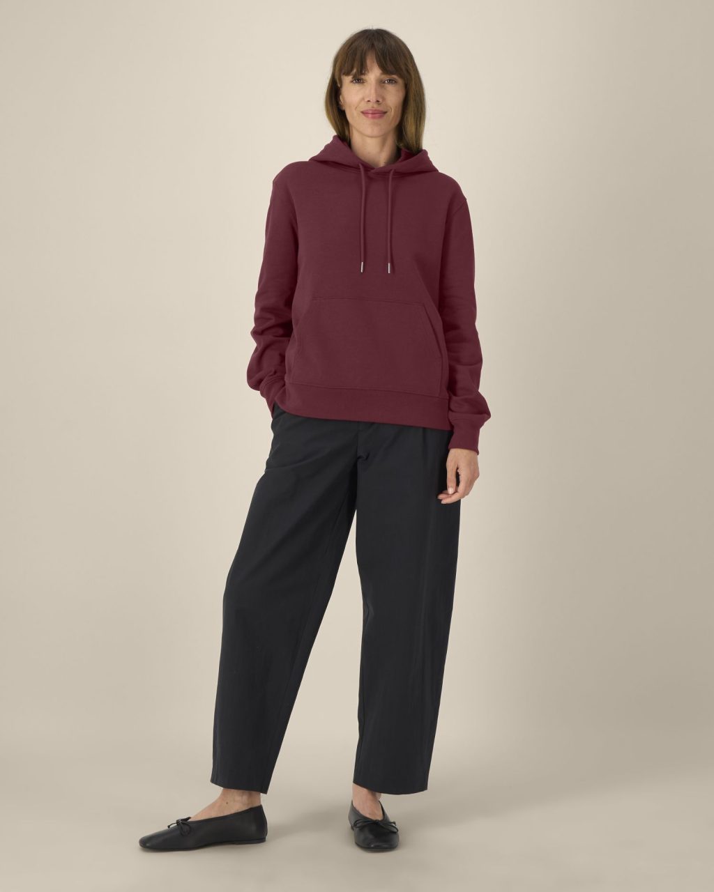 Bluza z kapturem unisex z bawełny z recyklingu - obrazek 7