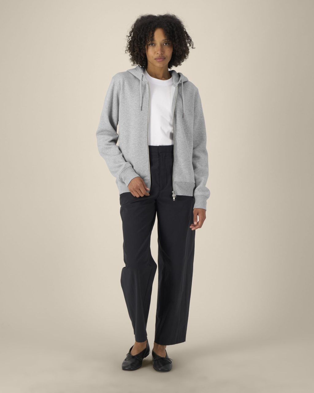 Rozpinana bluza z kapturem unisex z bawełny i TENCEL™ Modal - obrazek 7