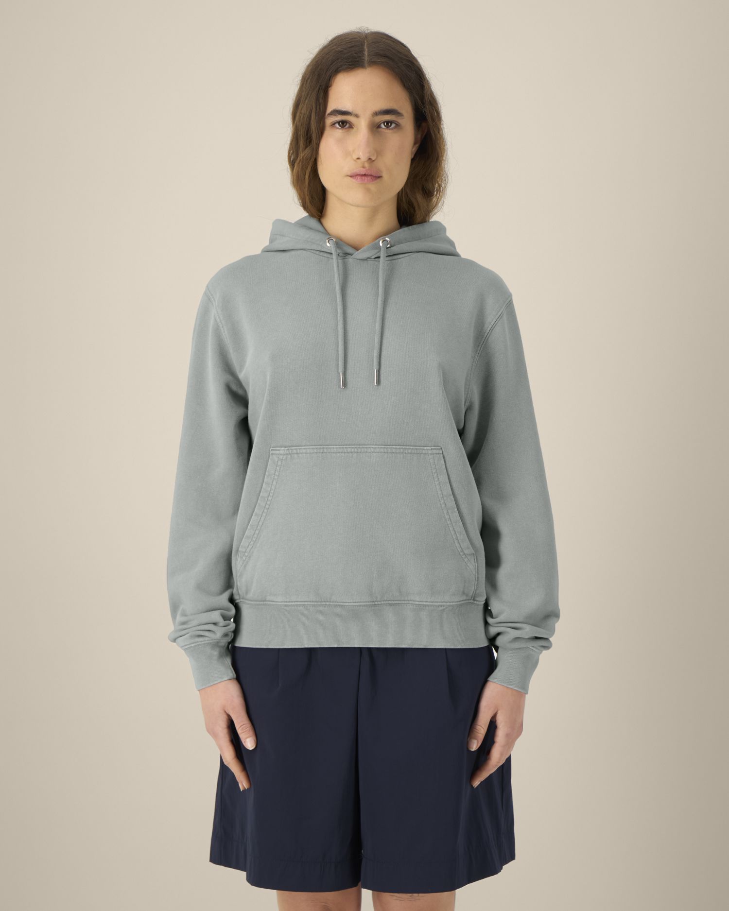 Bluza z kapturem unisex garment-dyed z French Terry - obrazek 9