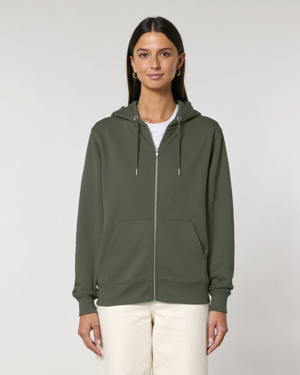 Rozpinana bluza z kapturem unisex Iconic - obrazek 12