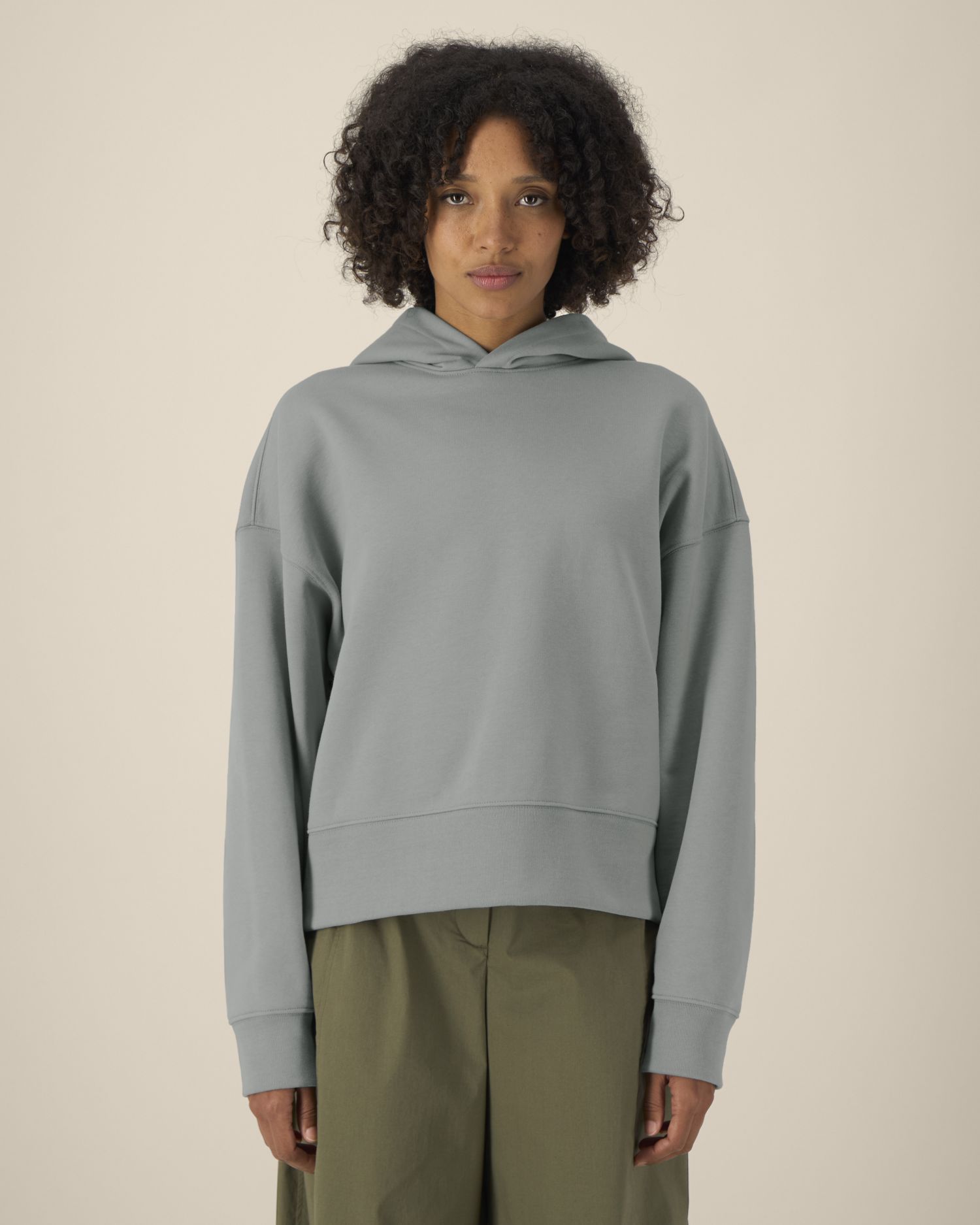 Bluza z kapturem unisex boxy z bawełny z recyklingu - obrazek 8