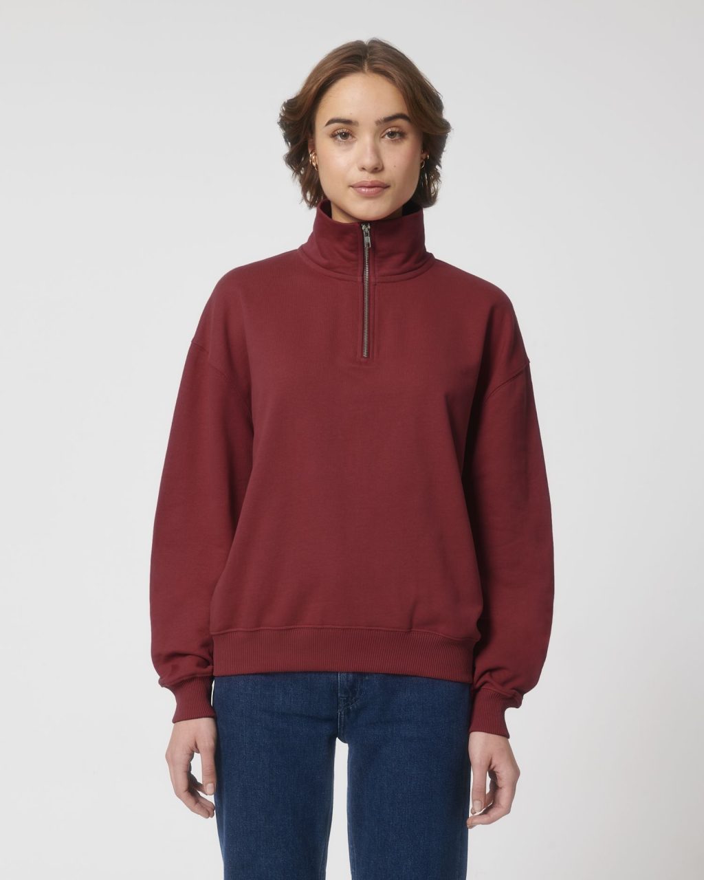 Bluza unisex boxy z krótkim zamkiem sucha w dotyku - obrazek 11