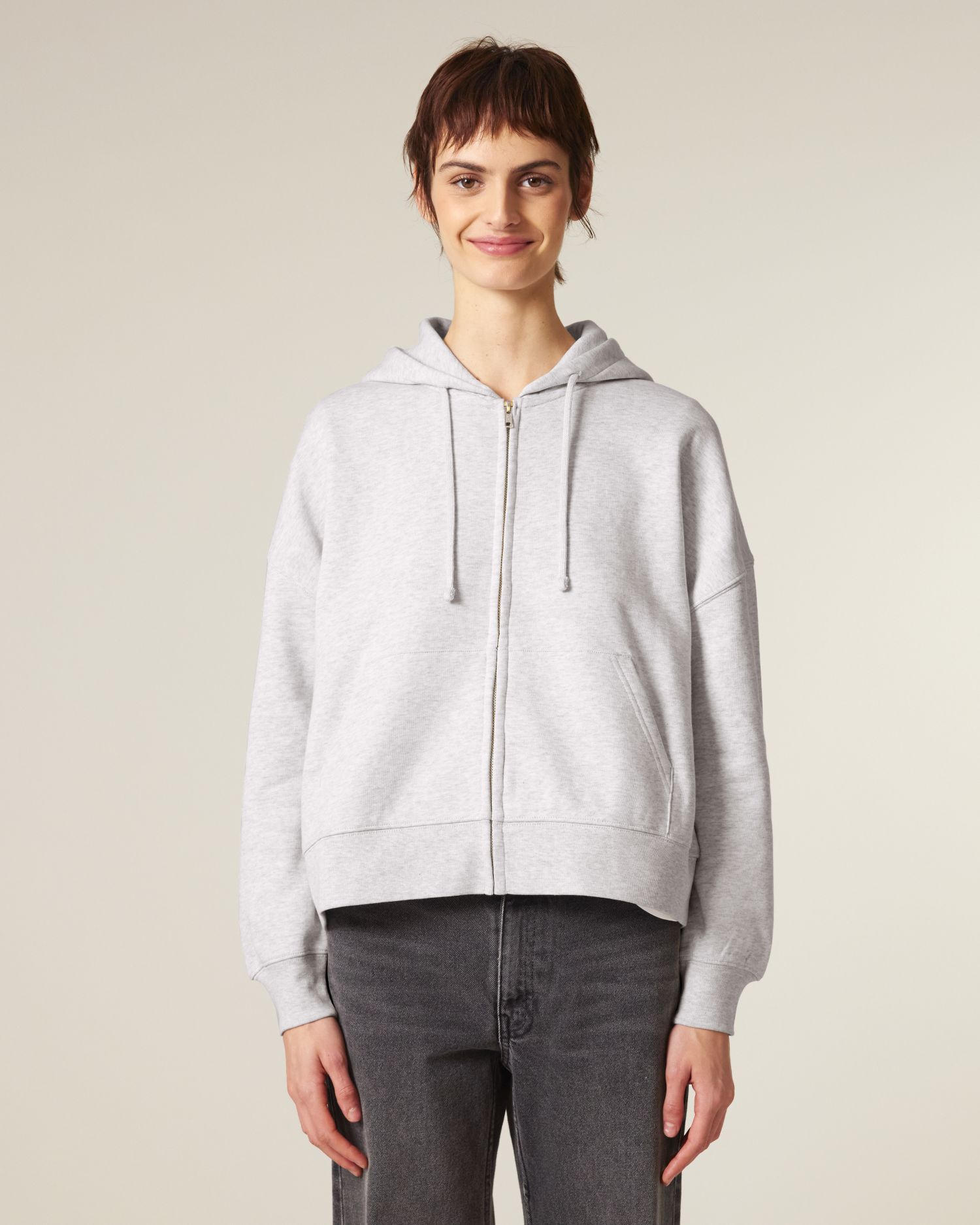Rozpinana bluza z kapturem damska Iconic - obrazek 8