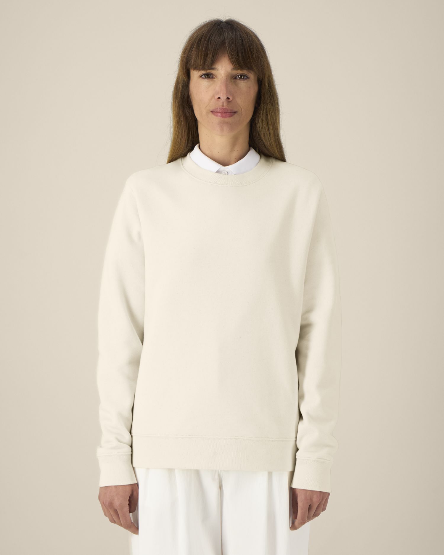 Bluza damska crewneck z bawełny z recyklingu - obrazek 4