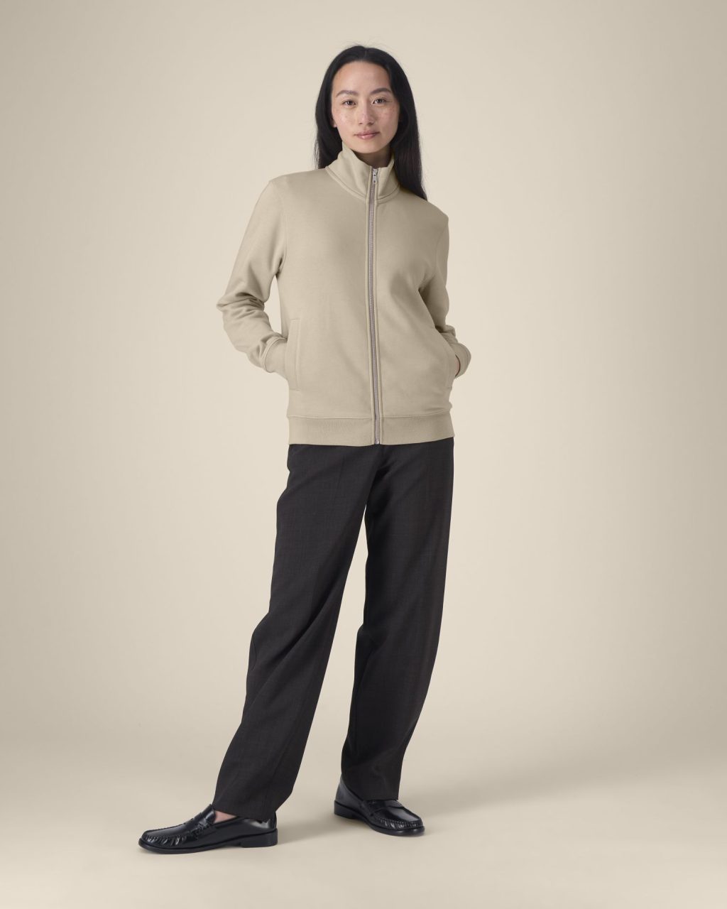 Rozpinana bluza unisex ze stójką - obrazek 10