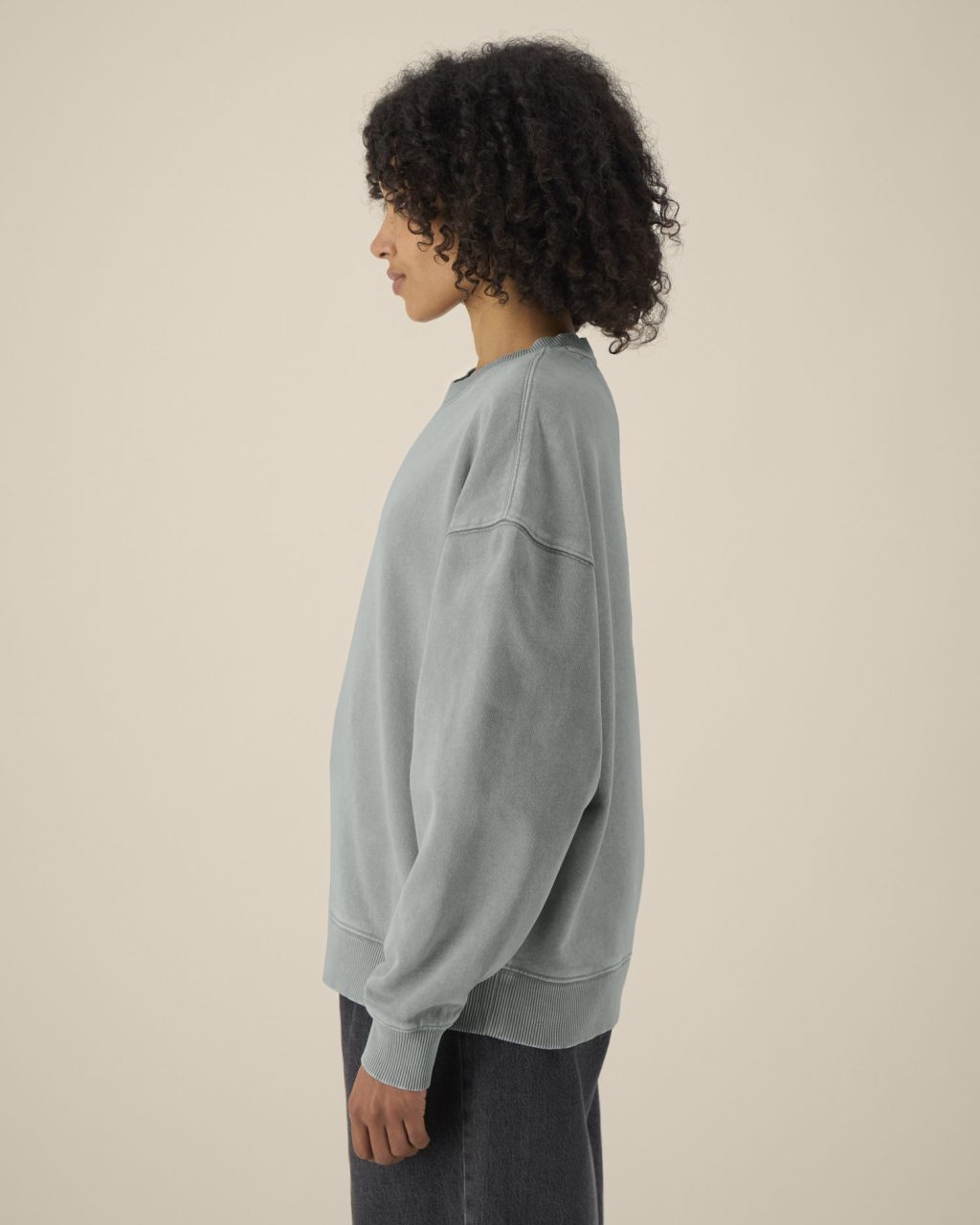 Bluza unisex crewneck oversized garment-dyed - obrazek 10