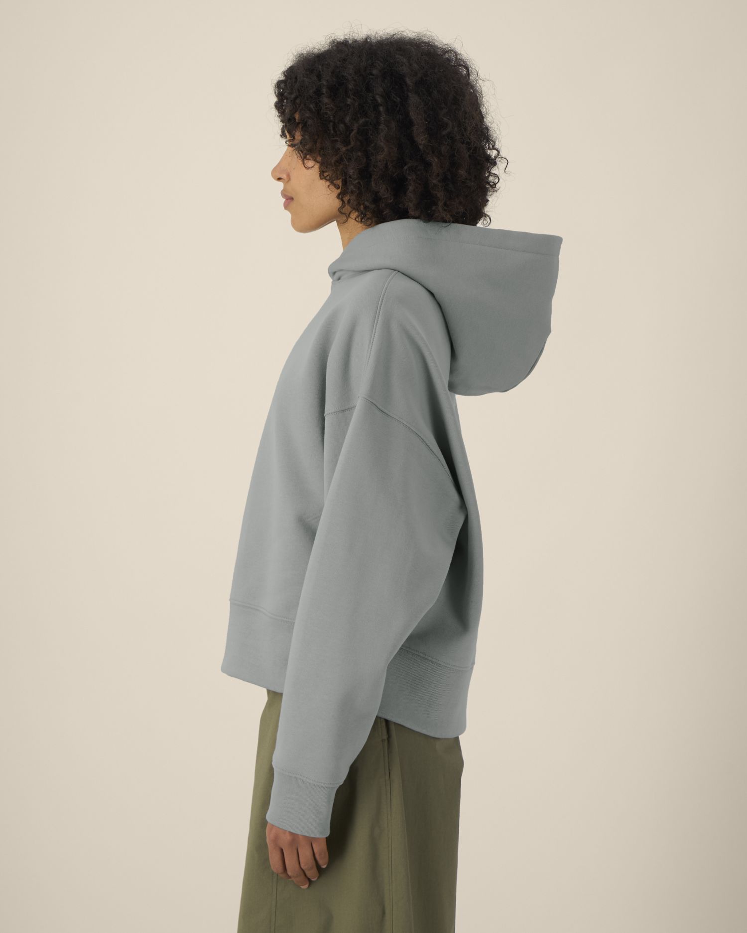 Bluza z kapturem unisex boxy z bawełny z recyklingu - obrazek 9