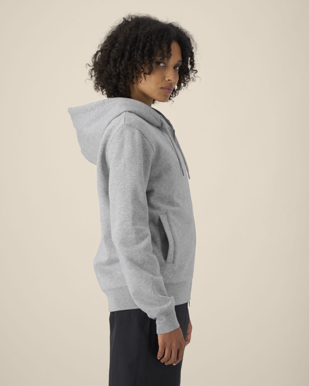 Rozpinana bluza z kapturem unisex z bawełny i TENCEL™ Modal - obrazek 10